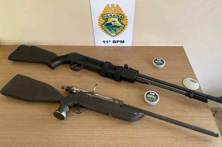 Caso de ameaça familiar termina em apreensão de armas artesanais em Campo Mourão