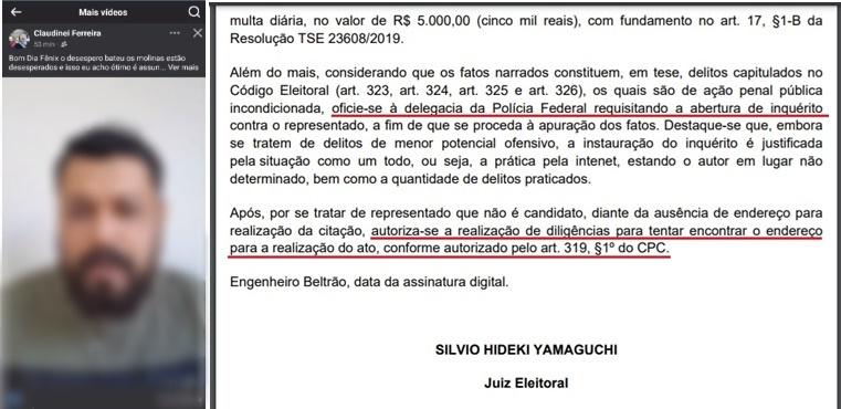 FÊNIX: Polícia Federal vai abrir inquérito e procurar autor de ataques contra Neno e Júnior Molina e Juiz manda suspender redes sociais do acusado
