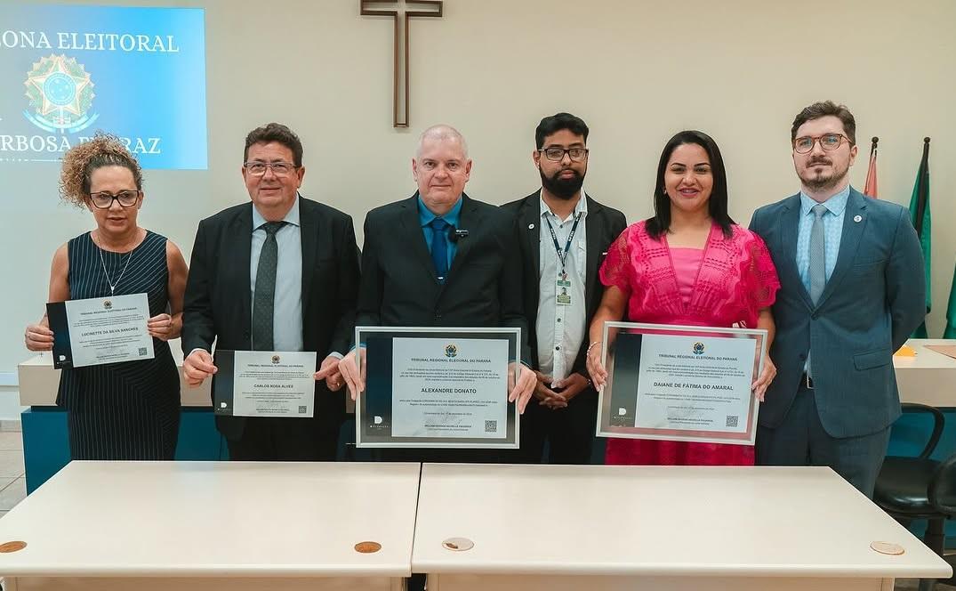 Justiça Eleitoral diplomou os eleitos de Barbosa Ferraz e Corumbataí do Sul