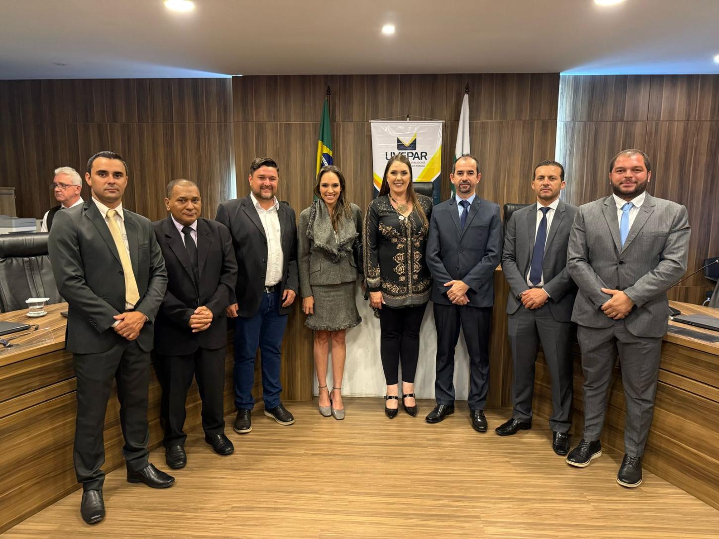 Vereadores de Barbosa Ferraz tomaram posse como membros da nova diretoria da UVEPAR