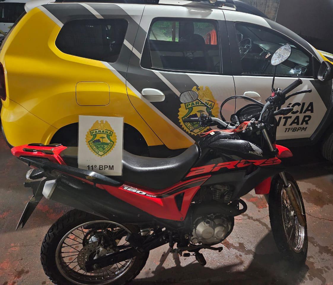 Moto furtada em Fênix é localizada em plantação de milho