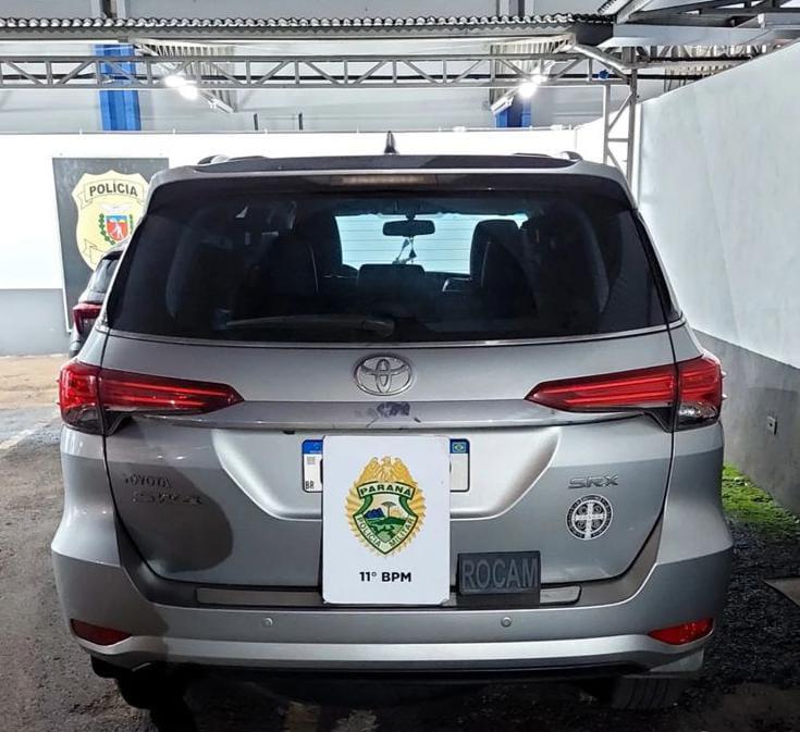 ROCAM do 11° BPM localiza veículo furtado escondido em plantação de eucalipto na zona rural de Araruna