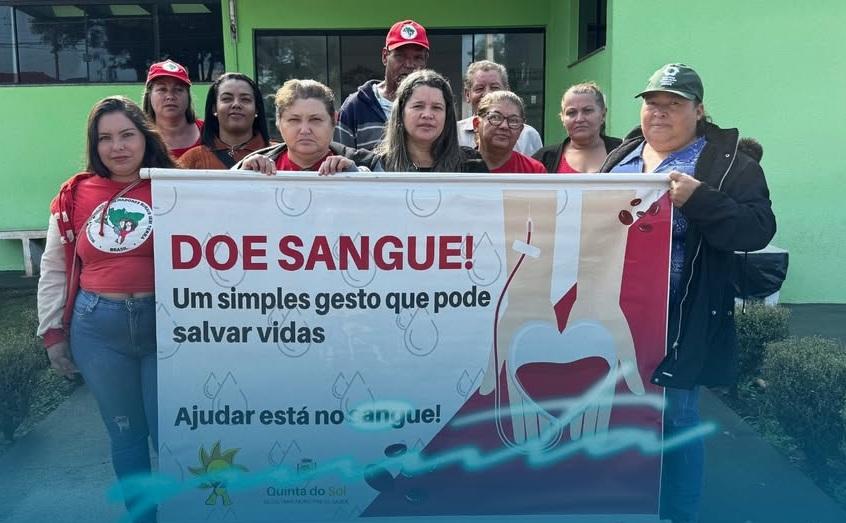 Quinta do Sol realiza campanha de doação de sangue e leva doadores ao Hemonúcleo de Campo Mourão