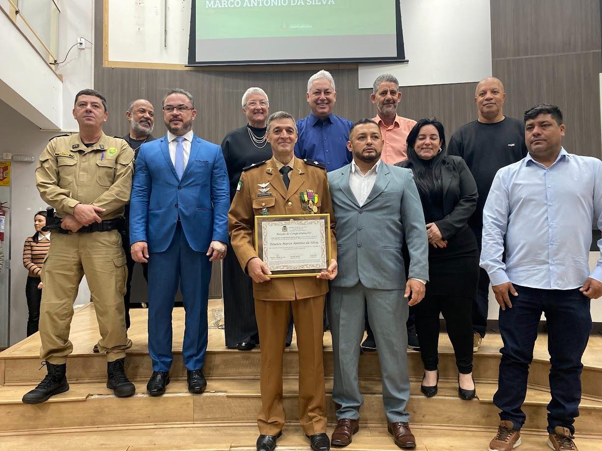 2º Tenente Marco Antônio é homenageado na Câmara de Campo Mourão por sua trajetória na Polícia Militar
