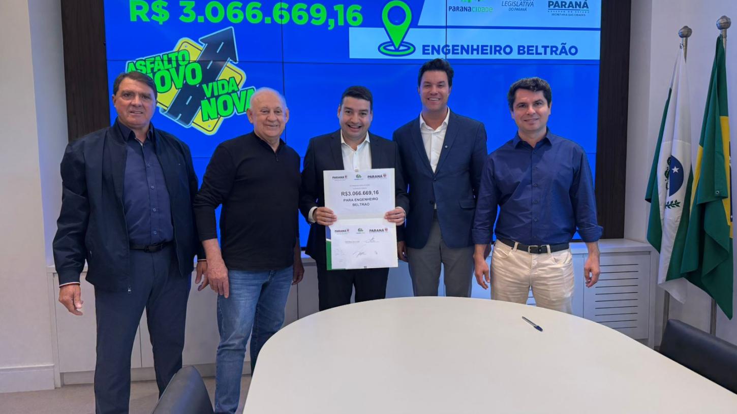 ENGENHEIRO BELTRÃO: “Quem gosta de escuro é morcego e bandido”, disse Guto Silva ao liberar mais de R$ 3 milhões para iluminação pública no município