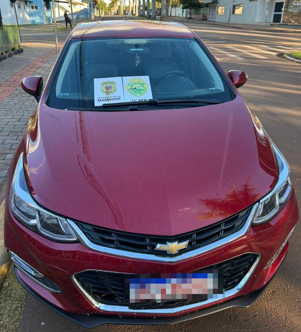 Polícia Militar recupera veículo roubado e prende suspeito em Mamborê