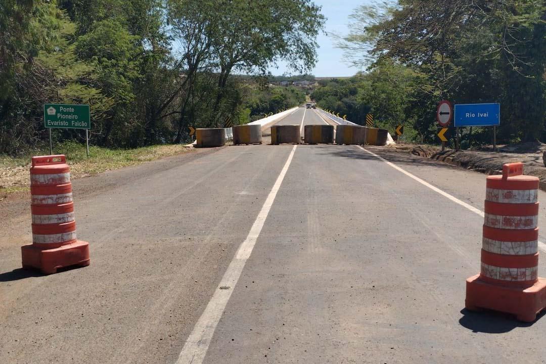 Ponte sobre o Rio Ivaí, entre Engenheiro Beltrão e Floresta, será liberada nesta segunda-feira, dia 29
