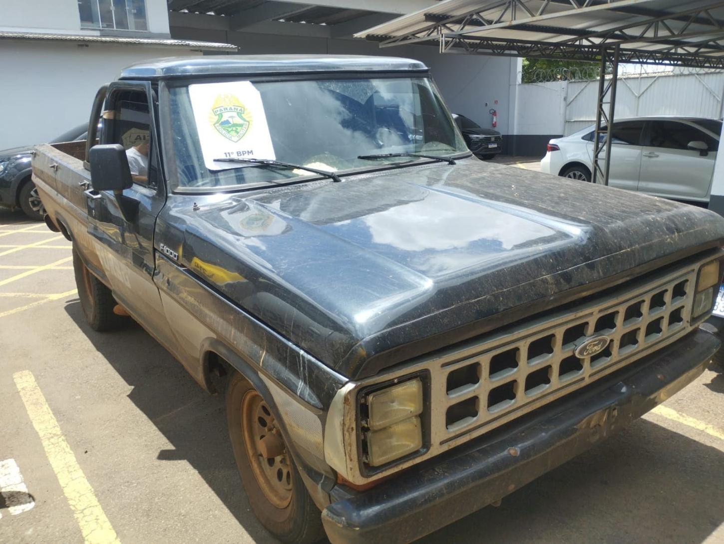 Caminhonete furtada em Iretama é recuperada no Jardim Paulino em Campo Mourão; suspeito é levado à 16ª SDP