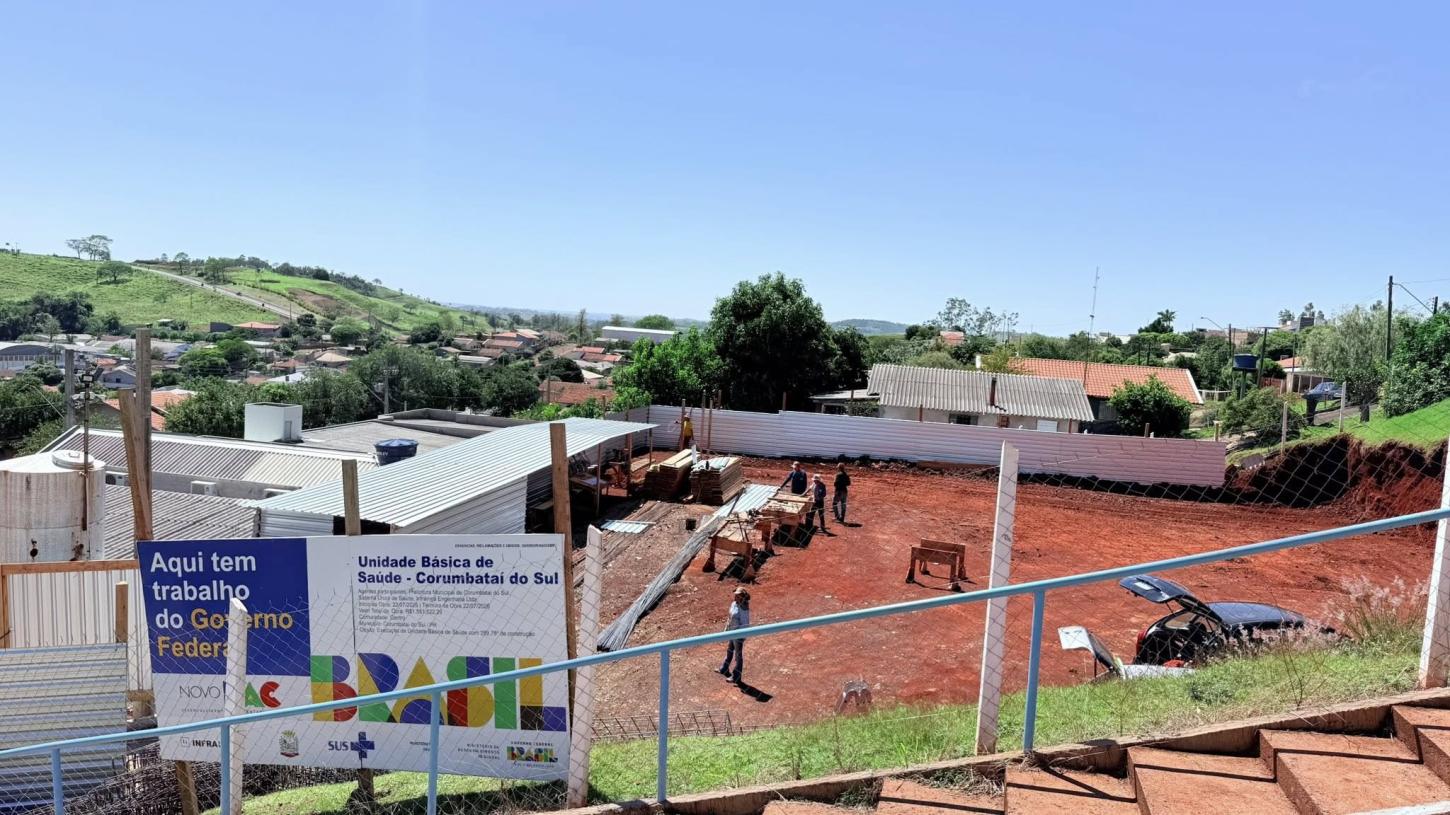Corumbataí do Sul inicia construção de nova UBS anexa à Unidade Saúde da Família
