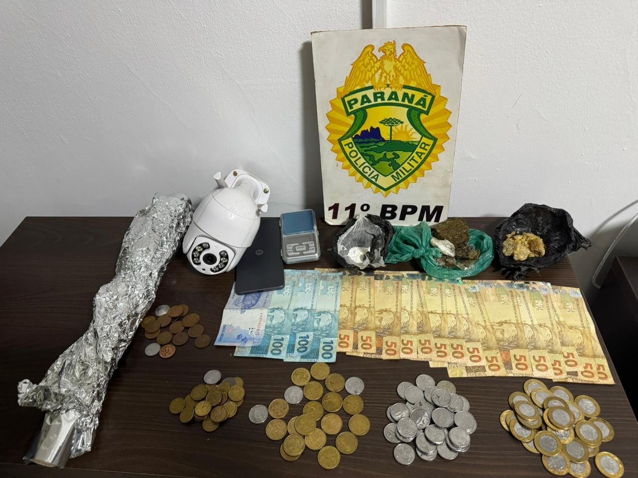 ENGENHEIRO BELTRÃO: Homem foi preso por tráfico de drogas no Conjunto Paulo Grandi