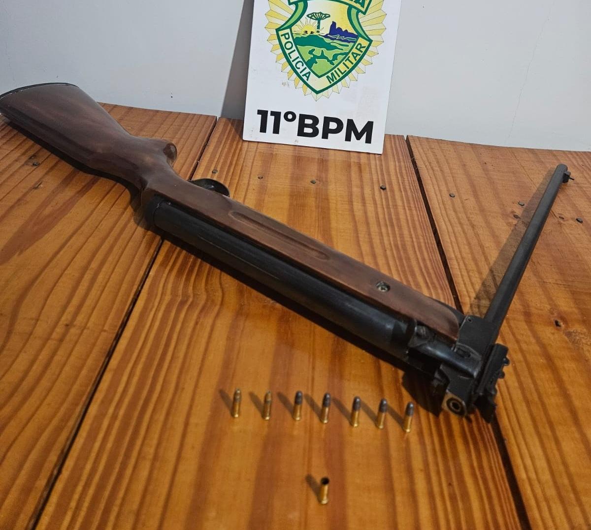 BARBOSA FERRAZ: homem é preso após discussão familiar; arma de fogo calibre .22 foi apreendida