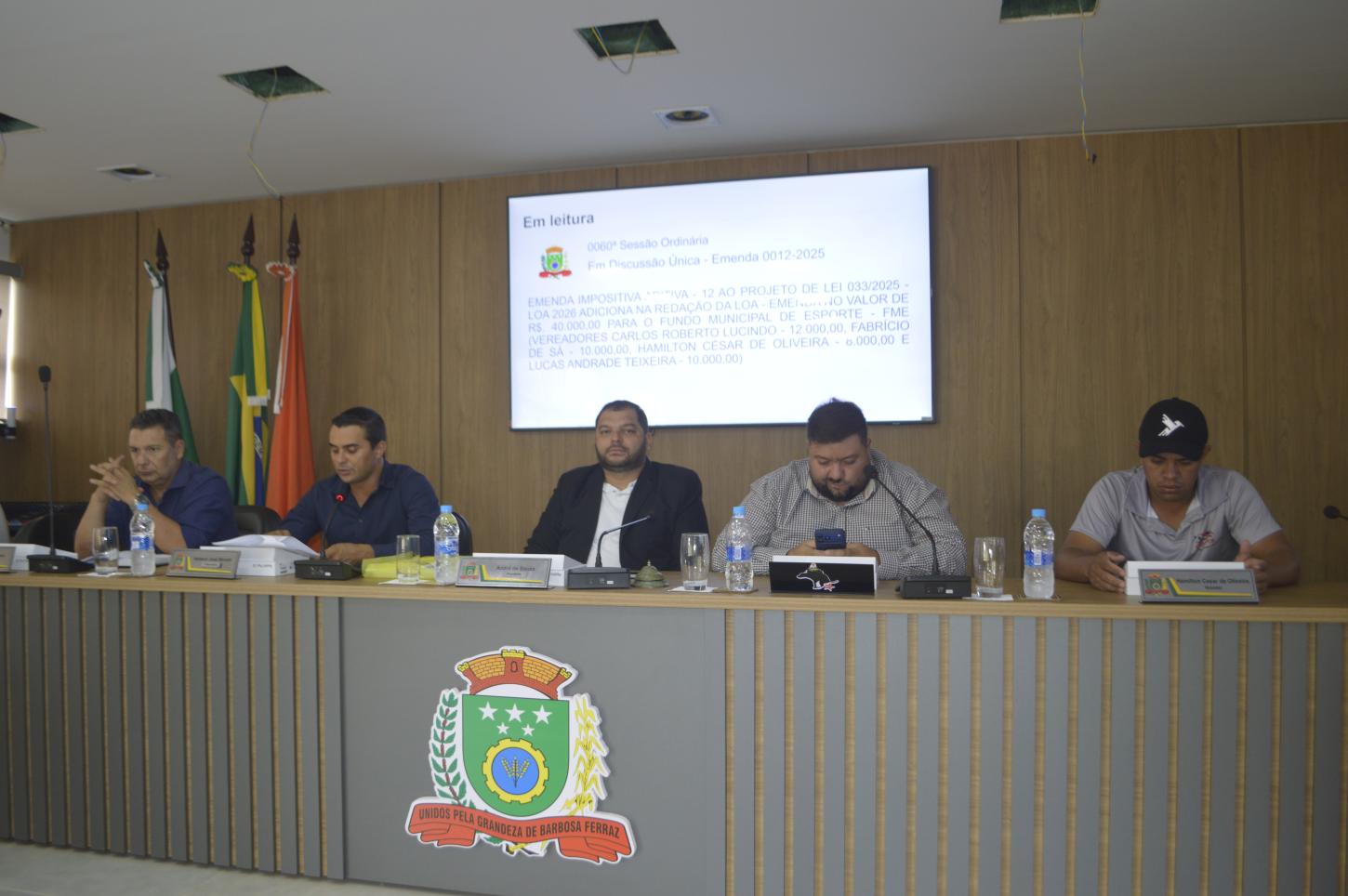 Câmara de Barbosa Ferraz fechou 2025 com 63 sessões, 84 projetos de lei e R$ 255 mil em modernização