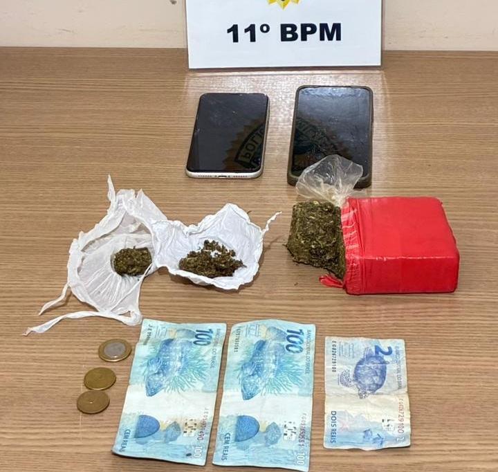 CAMPO MOURÃO: ROTAM apreende maconha e encaminha dupla após abordagem no Jardim Santa Nilce