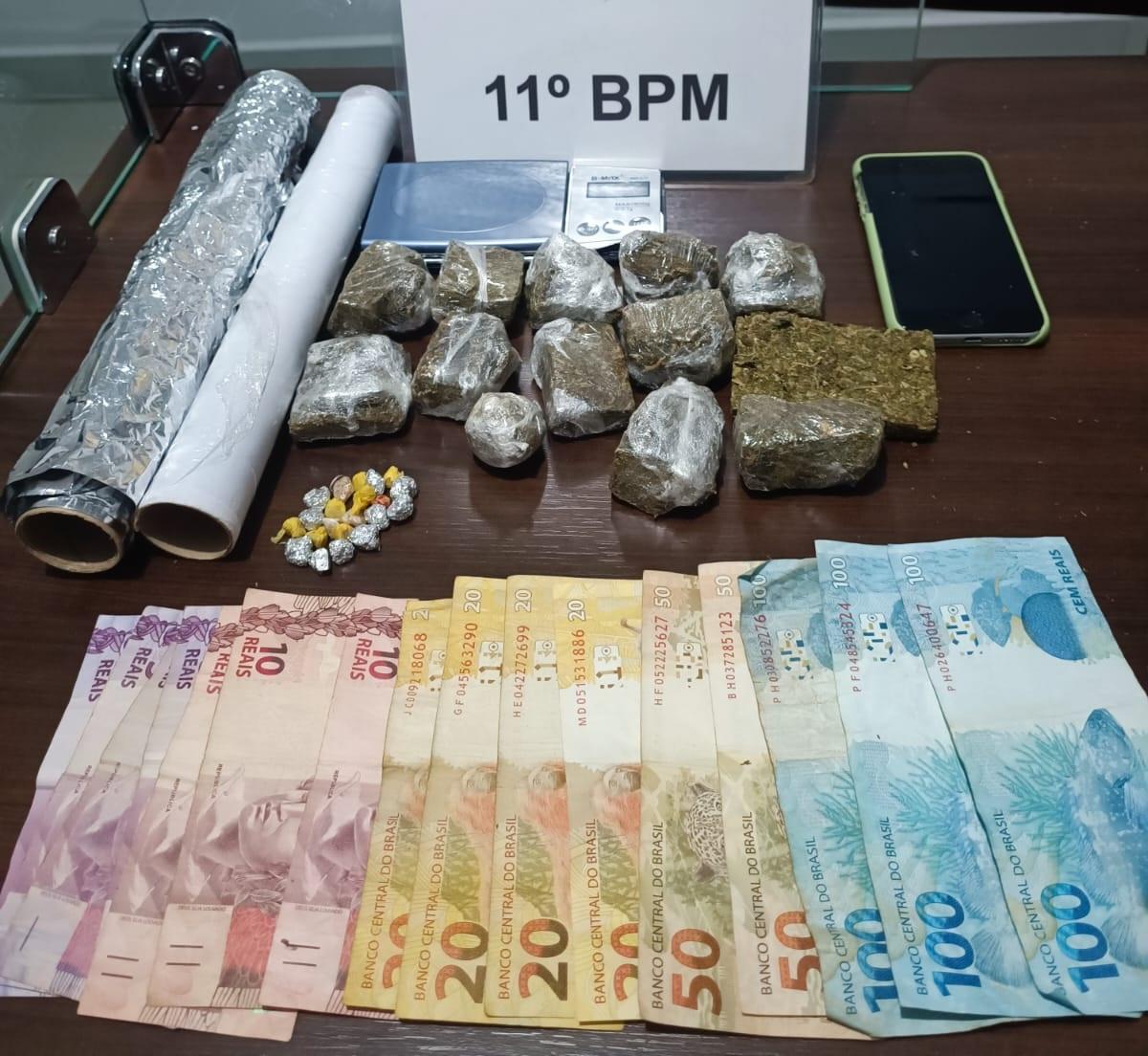 PEABIRU: PM apreende crack e maconha em ponto de tráfico e encaminha menor à delegacia
