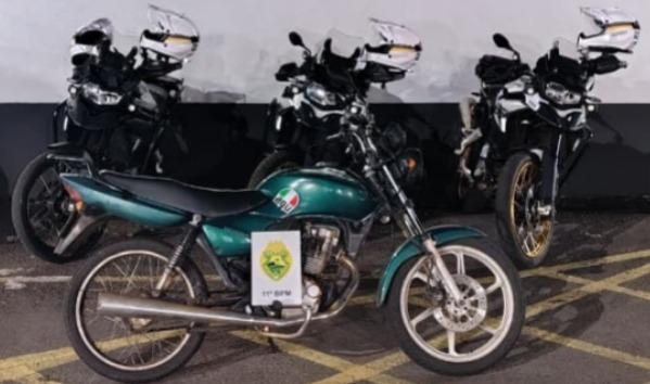 CAMPO MOURÃO: ROCAM apreende duas motos adulteradas e prende dois homens