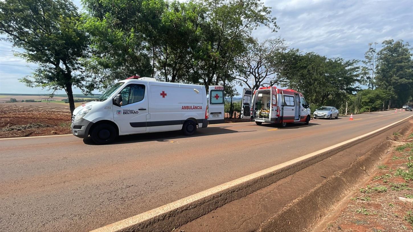 ENGENHEIRO BELTRÃO: Acidente na PR-082 deixa um morto e dois feridos na região de Figueira do Oeste