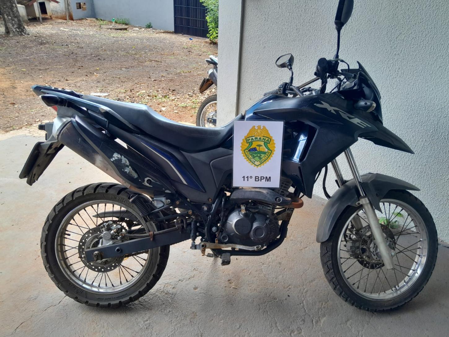 IRETAMA: Motocicleta roubada em Curitiba é apreendida com adulteração no motor