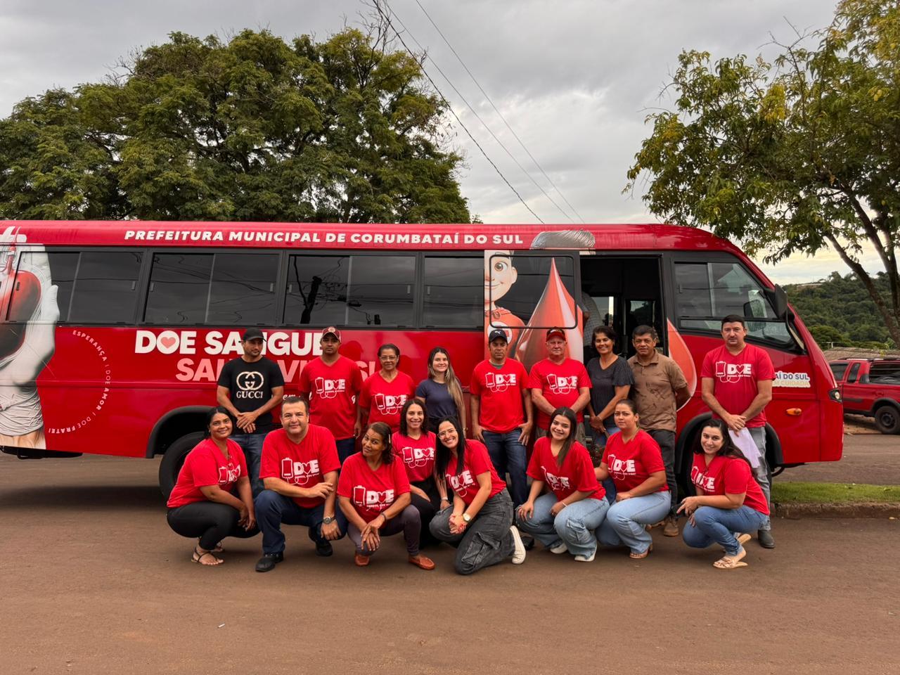 Corumbataí do Sul realiza mais uma ação de doação de sangue com 20 voluntários no Hemonúcleo de Campo Mourão