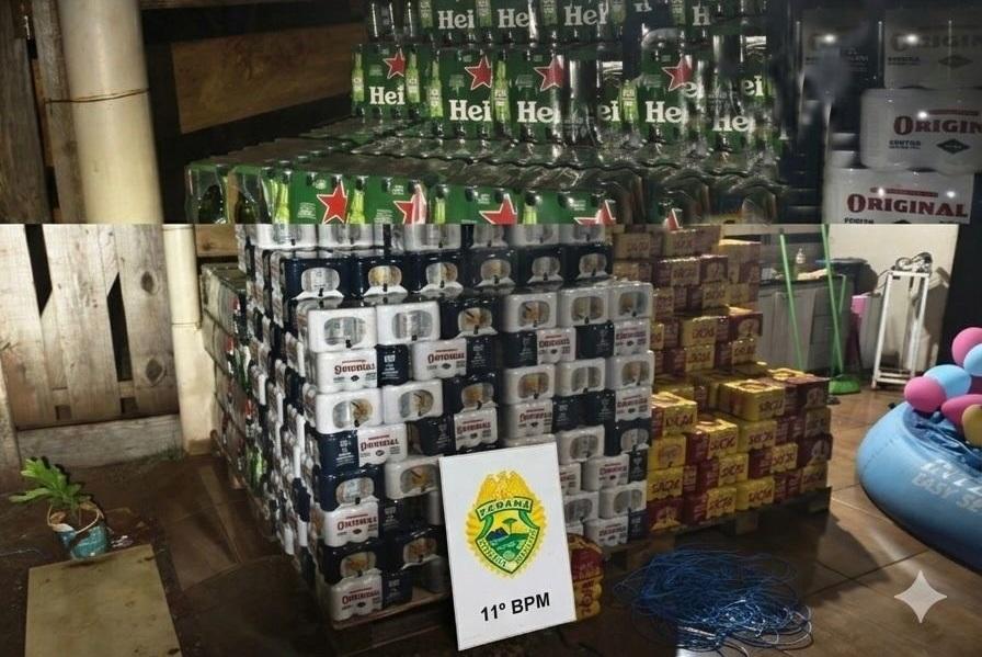 ENGENHEIRO BELTRÃO: PM recupera parte de carga de bebidas e prende homem em Ivailândia por receptação qualificada