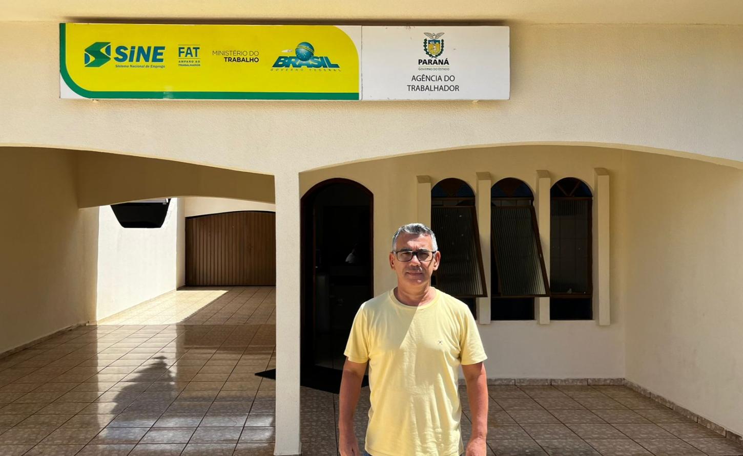 gerente da Agência do Trabalhador de Engenheiro Beltrão, Pedro Paulo da Silva