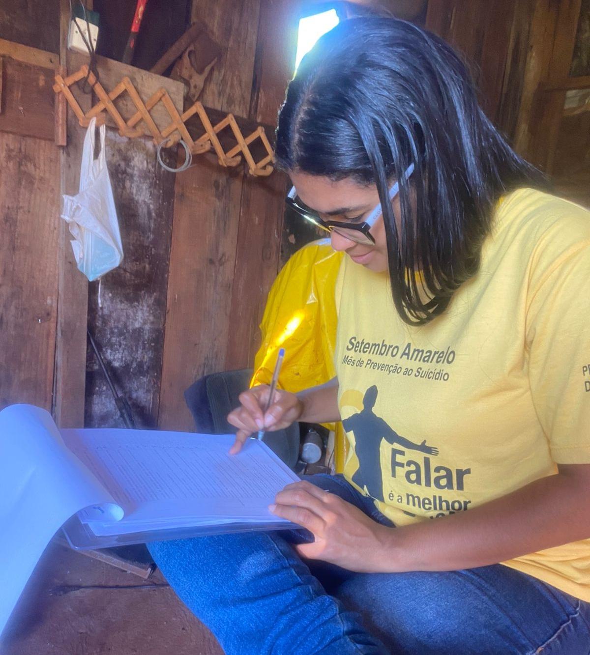 QUINTA DO SOL: Equipe da saúde realiza atendimento de Atenção Especializada em Saúde Mental no acampamento Valdair Roque