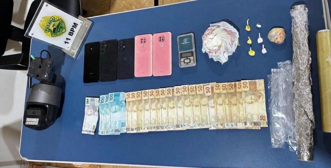 QUINTA DO SOL: Polícia Militar prende três pessoas durante ação contra o tráfico de drogas na cidade