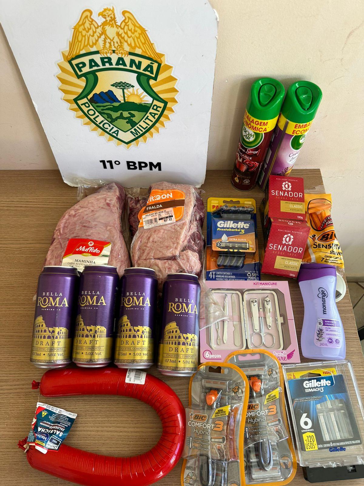 CAMPO MOURÃO: Homem é detido após furtar produtos de mercado