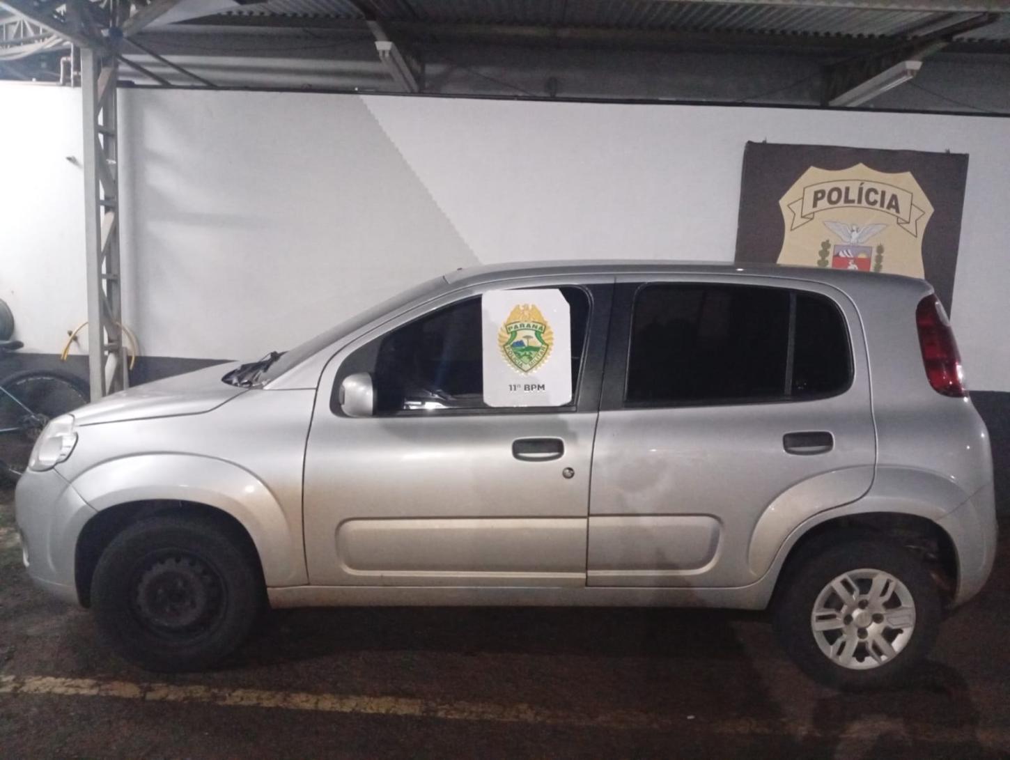 CAMPO MOURÃO: Perseguição termina com suspeito detido após fuga com Fiat Uno