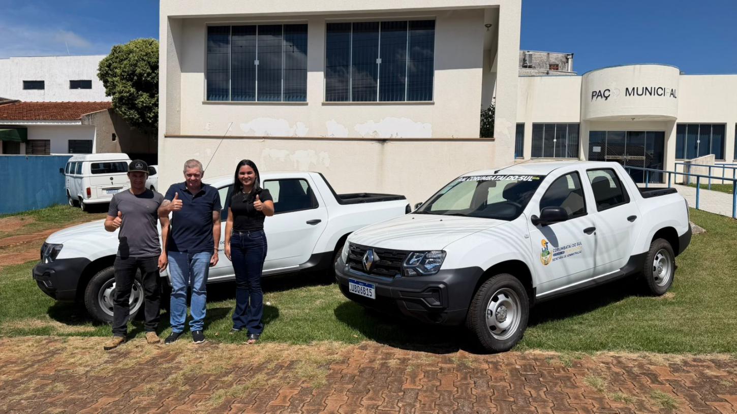 Corumbataí do Sul recebe duas novas pick-ups para reforçar frota municipal; investimento de R$242.000,00