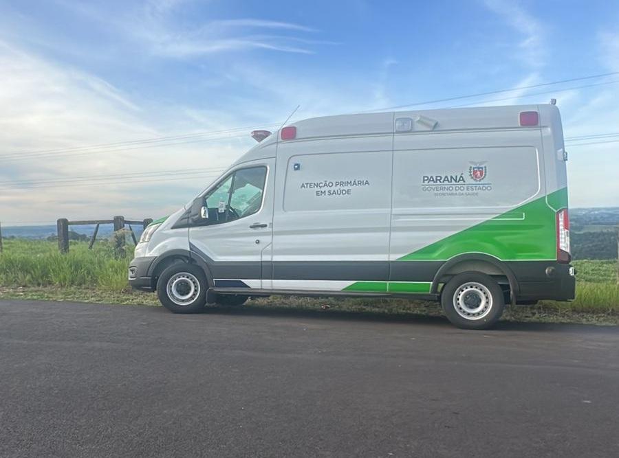 REGIÃO DA COMCAM: Ambulância desaparecida é encontrada abandonada às margens da PR-364 em Altamira do Paraná