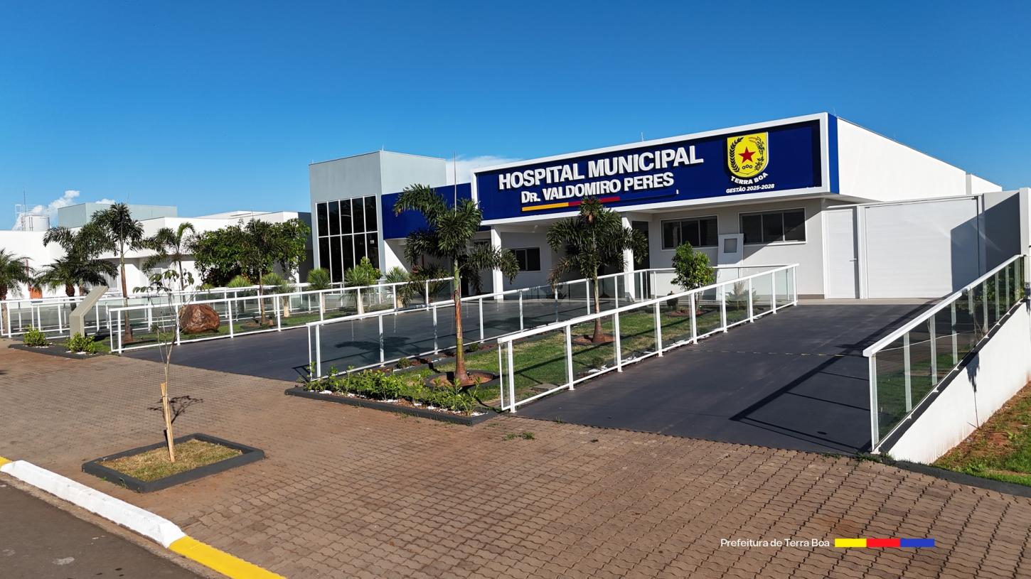 Terra Boa inaugura novo Hospital Municipal nesta quinta-feira; atendimento 100% pelo SUS