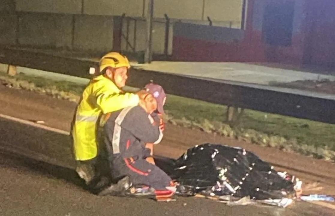 VALE DO IVAÍ: Socorrista do Samu encontra o próprio filho morto em grave acidente na BR-376 e imagem comove