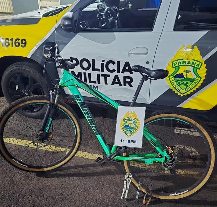 LUIZIANA: adolescente é apreendido com bicicleta furtada após cerco policial na rodovia