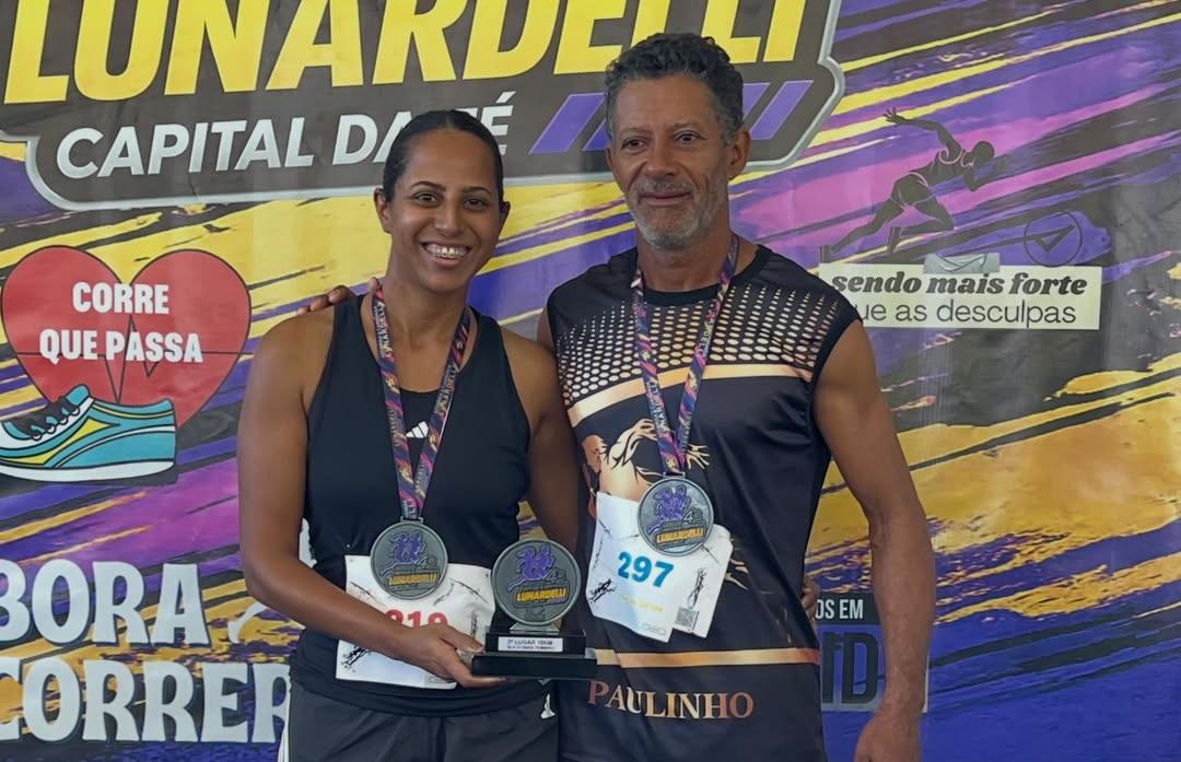 BARBOSA FERRAZ: Pai e filha se destacam em corrida de 10 km em Lunardelli