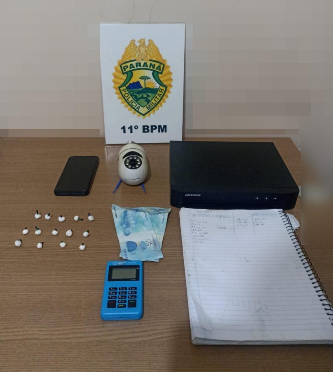CAMPO MOURÃO: Polícia apreende drogas e prende suspeito durante abordagem no Cidade Nova