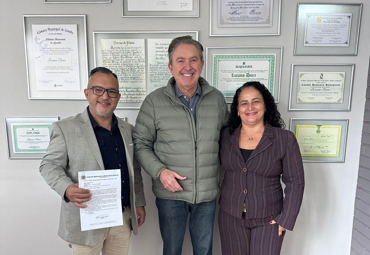 ENGENHEIRO BELTRÃO: Josué Grecco e Rosana Maranho garantem apoio de Luciano Ducci para asfalto em Sertãozinho