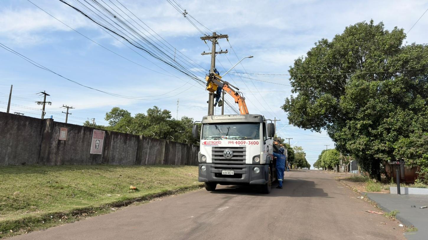ENGENHEIRO BELTRÃO: Prefeitura avança na troca de lâmpadas por LED e amplia iluminação pública