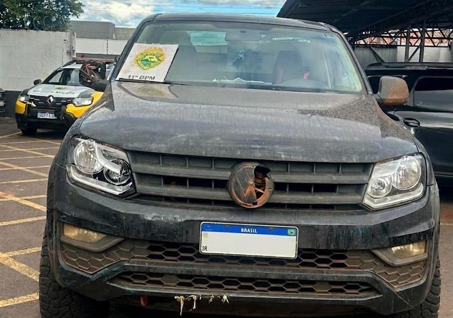 LUIZIANA: PM recupera veículos roubados escondidos em milharal na zona rural