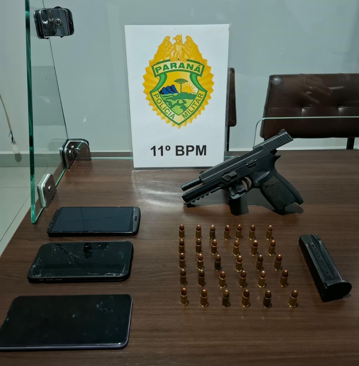 REGIÃO DE CAMPO MOURÃO: PM apreende três armas de fogo e prende suspeitos em flagrante em menos de 24 horas