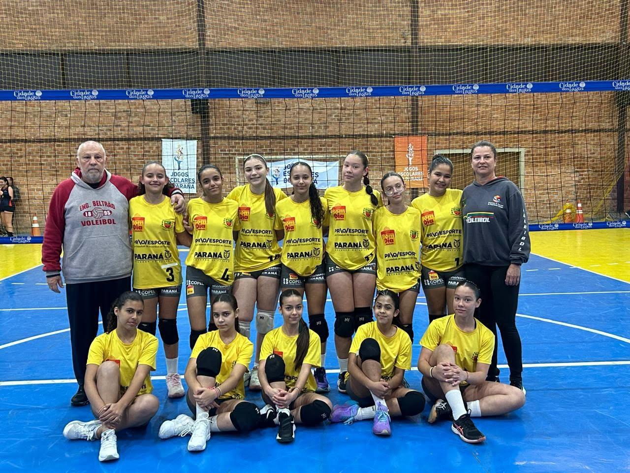 ENGENHEIRO BELTRÃO: Voleibol da Escola Arthur Ramos chega às semifinais dos Jogos Escolares do Paraná