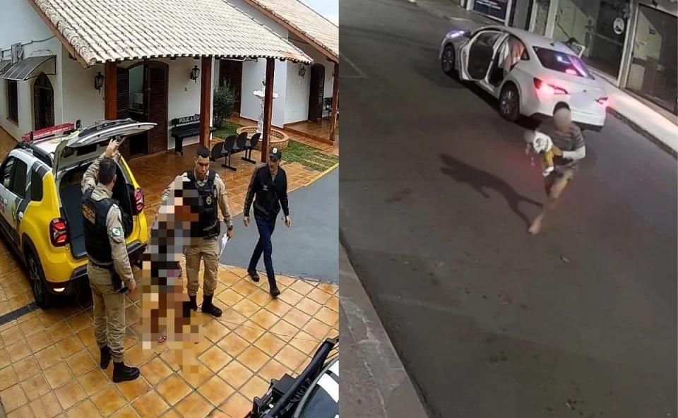 PARANÁ: Homem é preso após se jogar de carro em movimento segurando bebê de cinco meses durante fuga da PM