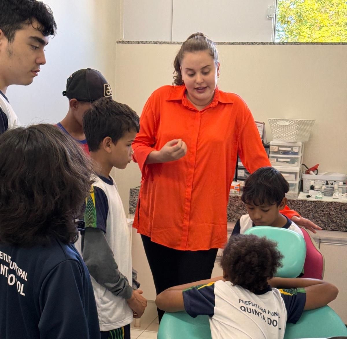 QUINTA DO SOL: Alunos da Escola Pequeno Príncipe participam de ação de saúde bucal