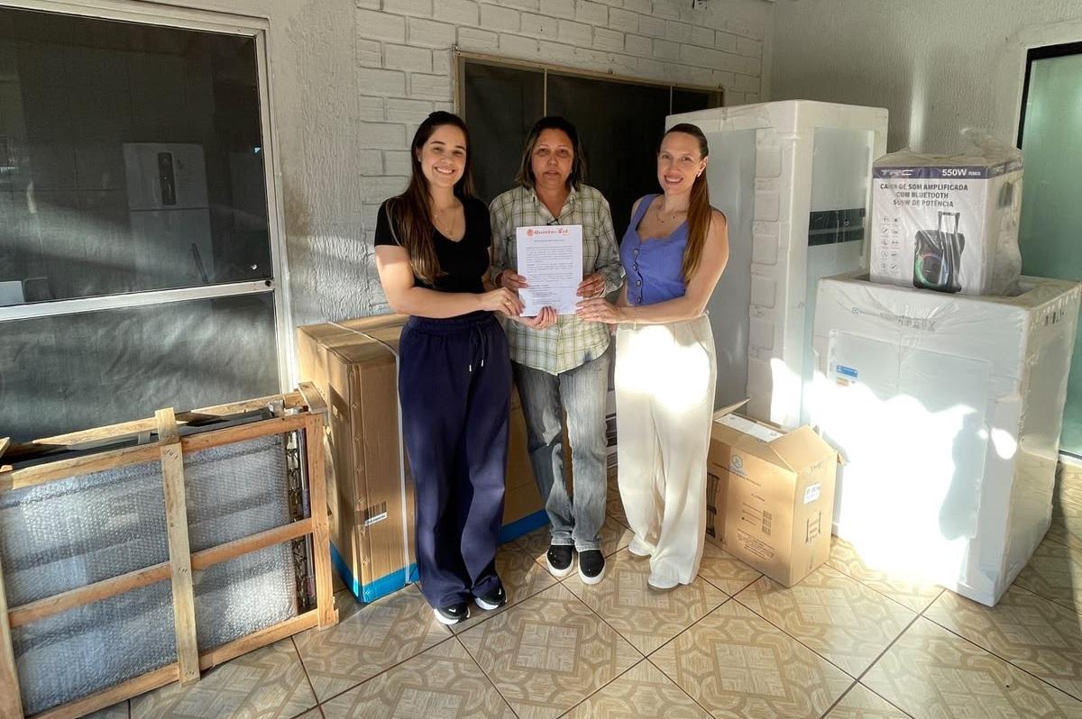 QUINTA DO SOL: Assistência Social entrega kits de cozinha ao Lar dos Velhinhos e à APAE