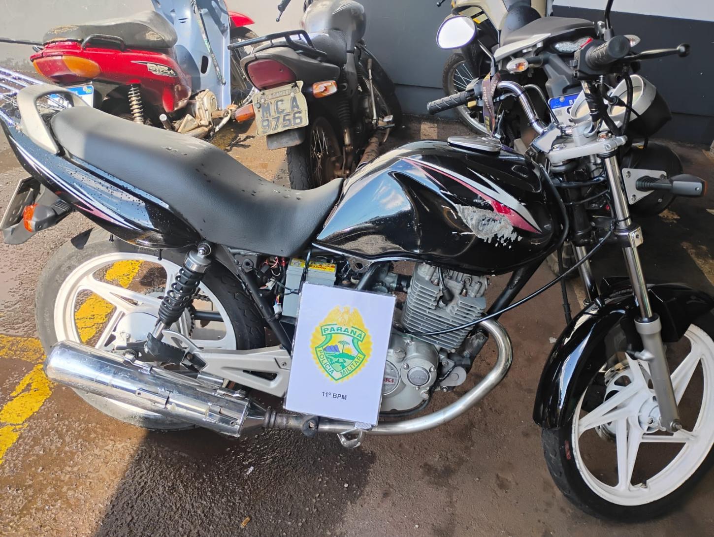 CAMPO MOURÃO: Homem é preso com motocicleta adulterada no Jardim Albuquerque