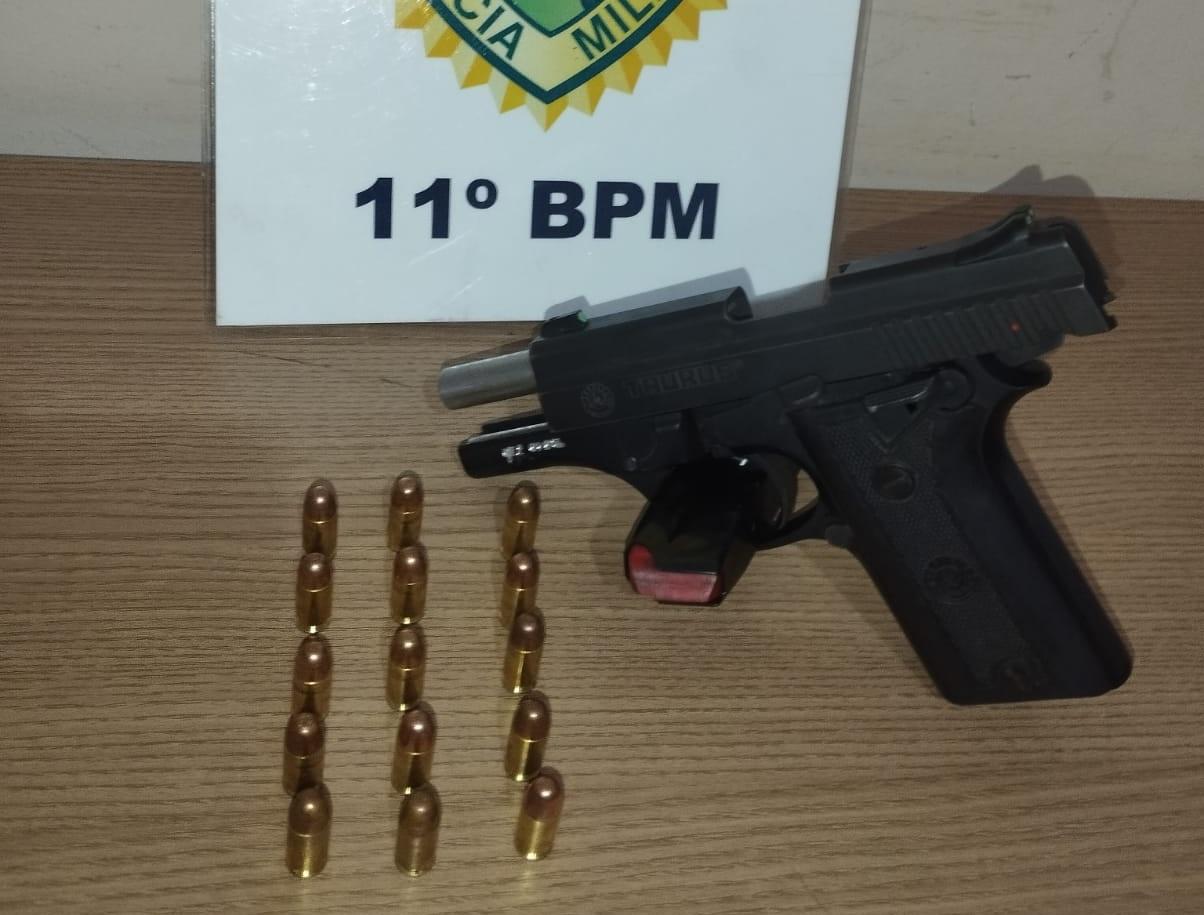 CAMPO MOURÃO: homem é preso com pistola de numeração suprimida no Jardim Lar Paraná
