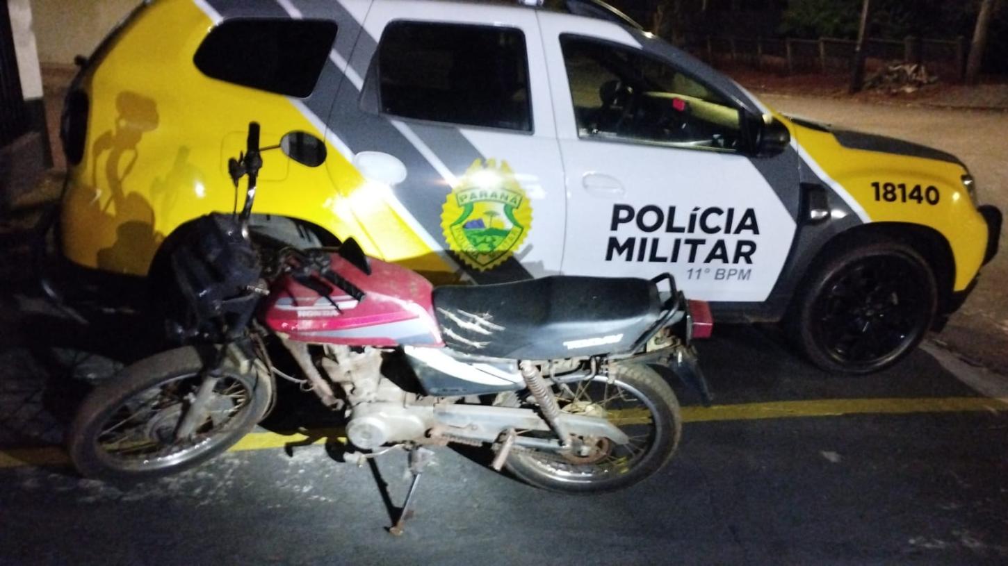 ENGENHEIRO BELTRÃO: Homem é preso com motocicleta adulterada no distrito de Sertãozinho