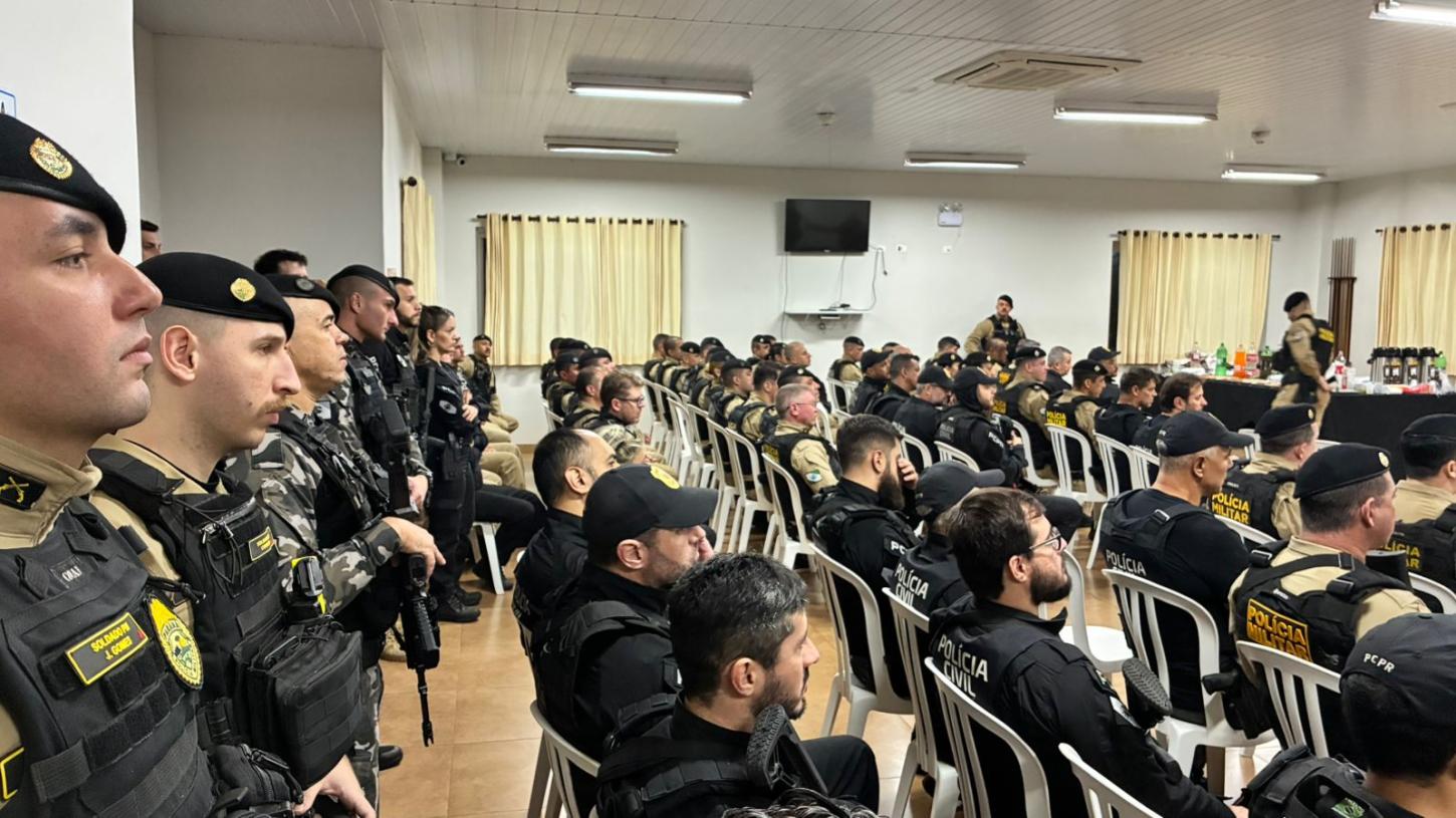 REGIÃO DE CAMPO MOURÃO: Ação integrada mobiliza mais de 100 policiais e apreende armas, drogas e dinheiro na região