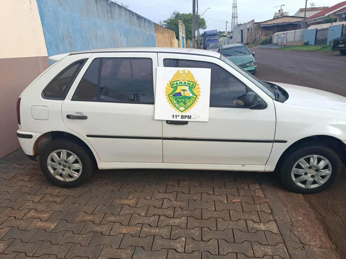 UBIRATÃ: PM recupera carro furtado em Juranda e prende homem por receptação