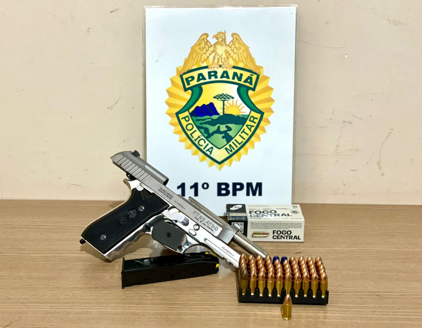 CAMPO MOURÃO: homem é preso após ameaçar vítima com pistola no Tropical II