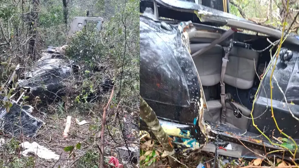 Helicóptero com cantor Rick é encontrado na Serra Catarinense; cinco pessoas morreram